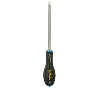 STANLEY 0-65-338 Tournevis Pozidriv Pz3X150Mm Gamme FATMAX - Fabriqués En France - Lame En Acier - Sablage De L'Empreinte - Poignée Soft Grip - Liaison Quasi Incassable - Finition Anticorrosion