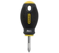 Stanley 0-65-406 Tournevis - Gamme FatMax - Fabriqués En France - Lame En Acier - Sablage De L'Empreinte - Poignée Soft Grip - Liaison Quasi Incassable - Finition Anticorrosion