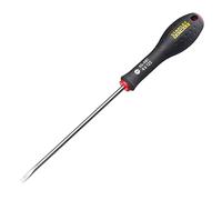 STANLEY 0-65-481 Tournevis Plat 4 X 125 Mm - Gamme FATMAX - Fabriqués En France - Lame En Acier - Sablage De L'Empreinte - Poignée Soft Grip - Liaison Quasi Incassable - Finition Anticorrosion