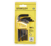Stanley 0-69-253 Jeu de 10 clés hexagonales mâles métriques (1,5-10mm)