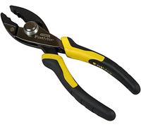 STANLEY 0-84-645 Pince 15 Cm - Gamme FATMAX - Mâchoires Renforcées Par Induction - Poignée Ergonomique Bi Matière - Construction Forgée - Bouton Pushlock