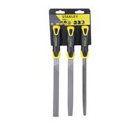 Stanley 0-22-464 Jeu de limes bâtardes 200mm, 3 pieces