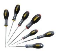 Stanley Jeu de tournevis Fatmax 065438 – Parallèle, Évasé, Cruciforme, Pozidriv – 7 pièces