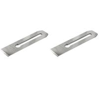 STANLEY 1-12-313 Fer de Rabot, Argent, 50 mm (Lot de 2)