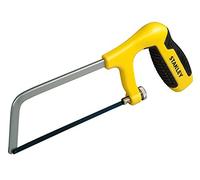 STANLEY 1-15-317 Mini scie à métaux avec poignée pistolet (longueur de lame de 152 mm), Jaune/Noir