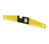 STANLEY 1-42-802 Niveau Trapézoïdal Profilé 40 cm Fabriqué en France - Corps Aluminium Profilé en T - Semelle Usinée - Deux Fioles
