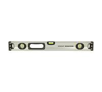 STANLEY 1-43-525 Niveau Magnétique 3 Fioles - Taille : 60 Cm Gamme FATMAX - Structure En Aluminium Renforcé- 3 Fioles Haute Visibilité - 2 Semelles Usinées -2 Poignées Bi Matière