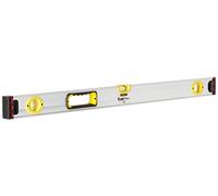 STANLEY 1-43-537 Niveau Aluminium 90Cm Gamme FATMAX - Structure En Aluminium Renforcé- 3 Fioles Haute Visibilité - 2 Semelles Usinées -2 Poignées Bi Matière