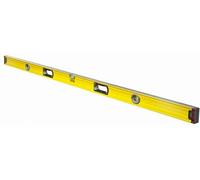 Stanley Niveau tubulaire 1-43-572 FATMAX 180cm Aluminium renforcé, précision 0,5 mm/m, 3 fioles
