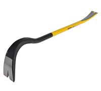 Stanley 1-55-503 Pied-De-Biche 600 Mm Gamme FATMAX - Acier Au Carbone Trempé - Ultra Léger - Grand Levier - Partie Semi-Plate En U - Entaille Supplémentaire Pour Arracher Les Clous
