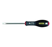 STANLEY 1-65-098 Tournevis Pozidriv 5,5X100Mm - Gamme FATMAX - Fabriqués En France - Lame En Acier - Sablage De L'Empreinte - Poignée Soft Grip - Liaison Quasi Incassable - Anticorrosion