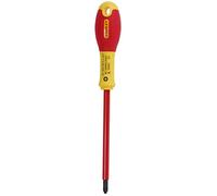 STANLEY 1-65-416 Gamme FATMAX Tournevis Électricien Isolé Ph2 125 Mm 1000 V - Fabriqués En France - Lame En Acier - Poignée Soft-Grip - Meilleure Force De Serrage