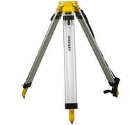 STANLEY 1-77-163 Trépied En Alu À Colonne - Blocage des Pieds - Plage D'Utilisation De 97Cm À 160Cm - Filetage 5/8" - Compact Et Stable - Tête Large Pour Plus De Stabilité