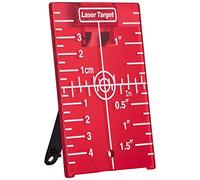 STANLEY 1-77-170 Cible Magnétique Réfléchissante Gt1 - Permet Le Nivellement De Supports Muraux - 100 X 70Mm - Rouge