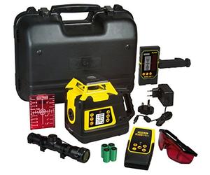 STANLEY 1-77-439 Niveau Laser Rotatif Double Pente Numérique - Gamme FATMAX - Double Aplomb - Poignée Renforcée - Protection Caoutchouc - Coque Étanche -Tête Protégée Antichocs
