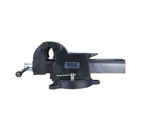 Stanley 1-83-068 etau d'etabli Acier à mâchoire de 85mm de Profond et Ecartement Jusqu'à 150mm - Puissance de Serrage 2200 kg - Base Pivotante - Fixable Sur etabli