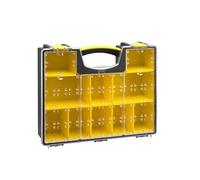 Stanley 1-92-749 Organiseur avec 8 compartiments Séparables et Détachables - Capacité 9L - Système de Fermeture Sécurisé - Couvercle Alvéolé et Transparent - 42,3x10,5x33,4 cm
