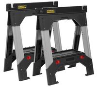 Lot 2 tréteaux bi-matière pliant ajustables FatMax 1-92-980 STANLEY