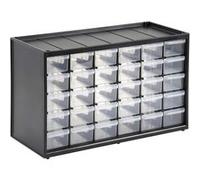 Stanley 1-93-980 Organiseur 30 Casiers Sur 5 Étages - Ossature Polypropylène Haute Densité - Tiroirs Souples Antichocs Et Transparents - Superposition Possible - Dimensions 36,5 X 15,5 X 22,5 Cm G