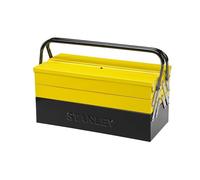 Stanley 1-94-738 94-738 Boîte métal 5 Tiroirs - Grand Volume de Rangement -deux Poignées Articulées - Système Anti Pince-Doigt - Dimensions: 46 x 20,8 x 20,8, Jaune