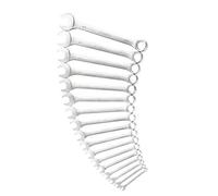 STANLEY 1-95-776 Clé Mixte Jeu De 17 Pièces - Gamme FATMAX - Plus Résistant - Profil Maxidrive - Finition Chromée - Tête Fine À Fourche Inclinée À 15° - Angle De Reprise 30° - Jeu De 17 Pièces