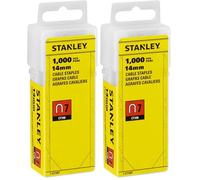 STANLEY 1-CT109T Agrafe cavalier 14 mm Type 7 Boîte 1000 pièces (Lot de 2)