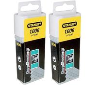 STANLEY 1-CT306T Agrafe plate 10 mm 3/8" Boîte 1000 pièces (Lot de 2)