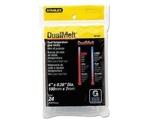 STANLEY 1-Gs10Dt Bâton De Colle Ø 7 Mm Longueur 100 Mm - Collage De Matériaux Sensibles À La Chaleur Et Pour Les Application Générales - Pour Pistolets À Colle Gr15 - Sachet De 24 Pièces