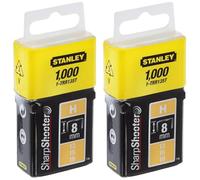 STANLEY 1-Trr135T Agrafe 8 Mm Type H Boîte 1000 Pièces - Inoxydables Et Résistantes (Lot de 2)