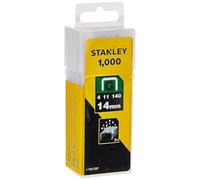 STANLEY 14mm Agrafes à usage intensif, type G, paquet de 1000, 1-TRA709T | Construction galvanisée résistante à la corrosion, compatible avec toutes les agrafeuses STANLEY