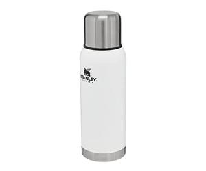 Stanley 1913 Adventure 1L - Maintient la Température 24h (Chaud/Froid) - Bouteille Isotherme - Sans BPA - Termosse Cafe Chaud - Gourde Inox - Polar White