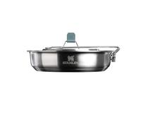 Stanley 1913 Adventure All-In-One Fry Pan Set - Shale and Charcoal - Ensemble de cuisine de camping en acier inoxydable - Ensemble de poêles légères pour la randonnée et le camping