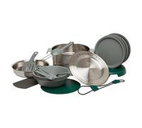 Stanley 1913 Adventure Full Kitchen Basecamp Cook Set 3.5L - Ustensiles de Cuisine pour Le Camping - 21 pièces - Facile à Transporter, Les Accessoires s’empilent - Fait-Tout en Acier Inoxydable