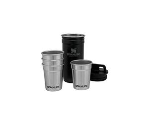 STANLEY 1913 Adventure Nesting Shot Glass Set 0.59ML - Matte Black | Verres à shot en acier Inoxydable sans BPA - À empiler - Passe au Lave-Vaisselle