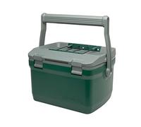 Stanley Adventure Outdoor Cooler 6.6L Vert - Double paroi en mousse isolante - Sans BPA - Glacière - Glacière de camping très résistante qui fait aussi office de de siège - Étanche