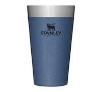 Stanley Adventure Stacking Beer Pint 0.47L - Garder les Boissons Fraîches Pendant 4h - Verre à Bière en Acier Inoxydable - À Empiler - Double Paroi Isolante - Lavable au Lave-Vaisselle - Lake