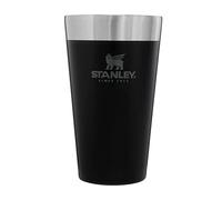 STANLEY 1913 Adventure Stacking Beer Pint 0.47L - Garder les Boissons Fraîches Pendant 4h - Verre à Bière en Acier Inoxydable - Double Paroi Isolante - Lavable au Lave-Vaisselle - Matte Black