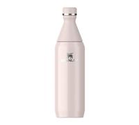 Stanley 1913 All Day Slim Gourde Isotherme 0.6L - Froid Pendant 6 Heures - Glacé Pendant 11 Heures - Acier Inoxydable Recyclé Sans BPA - Étanche - Bouteille D'Eau Compacte - Rose Quartz