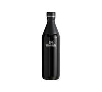 Stanley 1913 All Day Slim Gourde Isotherme 0.6L - Froid Pendant 6 Heures - Glacé Pendant 11 Heures - Acier Inoxydable Recyclé Sans BPA - Étanche - Bouteille D'Eau Compacte - Black