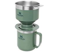 Stanley Camp Mug Isotherme avec Perfect Brew Pour Over Set - Garde 1.5 Heures à Chaud - 3 Heures à Froid - Lavable au Lave-Vaisselle - Sans BPA - Thermos Café avec cafetière réutilisable - Green