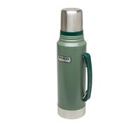Stanley Classic Legendary Thermos 1L - Maintient la Température 24h (Chaud/Froid) - Bouteille Isotherme - Sans BPA - Gourde Inox - Hammertone Green