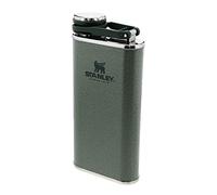 Stanley 1913 Classic Wide Mouth Flask 0.23L - Avec Bouchon Anti-Perte - Flasque en Acier Inoxydable à Large Ouverture - Etanche - Sans BPA - Hammertone Green