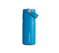 Stanley 1913 Flip Straw Gourde Isotherme 0.47L - Azure | Avec Paille - 8 Heures Froide - 40 Heures Glacée - Acier Inoxydable - Sans BPA - Etanche - Lavable Au Lave-Vaisselle