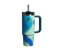 Stanley 1913 Quencher H2.0 FlowState Mug Isotherme avec Paille 0.89L - Froid Pendant 9 Heures - Glacé Pendant 40 Heures - Thermos Lavable au Lave-Vaisselle - Gourde Inox Sans BPA - Coastal Teal Motion