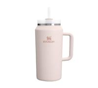 Stanley 1913 Quencher H2.0 FlowState Mug Isotherme avec Paille 1.9L - Froid Pendant 15 Heures - Glacé Pendant 60 Heures - Thermos Lavable au Lave-Vaisselle - Gourde Inox Sans BPA - Rose Quartz
