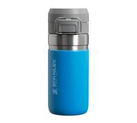 STANLEY 1913 Quick Flip Gourde Isotherme 0.47L - Froid Pendant 7 Heures - Étanche - Va au Lave-Vaisselle - Couvercle à Bouton-pression - Sans BPA - Gourde Inox - Bouteille D'Eau - Azure