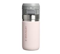 STANLEY 1913 Quick Flip Gourde Isotherme 0.47L - Froid Pendant 7 Heures - Étanche - Va au Lave-Vaisselle - Couvercle à Bouton-pression - Thermos Sans BPA - Gourde Inox - Bouteille D'Eau - Rose Quartz
