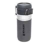 STANLEY 1913 Quick Flip Gourde Isotherme 0.47L - Froid Pendant 7 Heures - Étanche - Va au Lave-Vaisselle - Couvercle à Bouton-pression - Sans BPA - Gourde Inox - Bouteille D'Eau - Charcoal