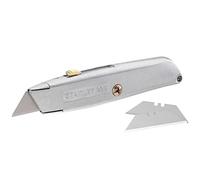 Stanley 2-10-099 Couteau À Lame Rétractable - Corps en Alliage de Zinc très Résistant et Léger - Système Interlock de Blocage de Lame - Fourni avec 3 Lames