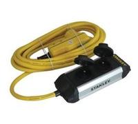 Stanley - 2 - socket covered outlets rcd core power bar G